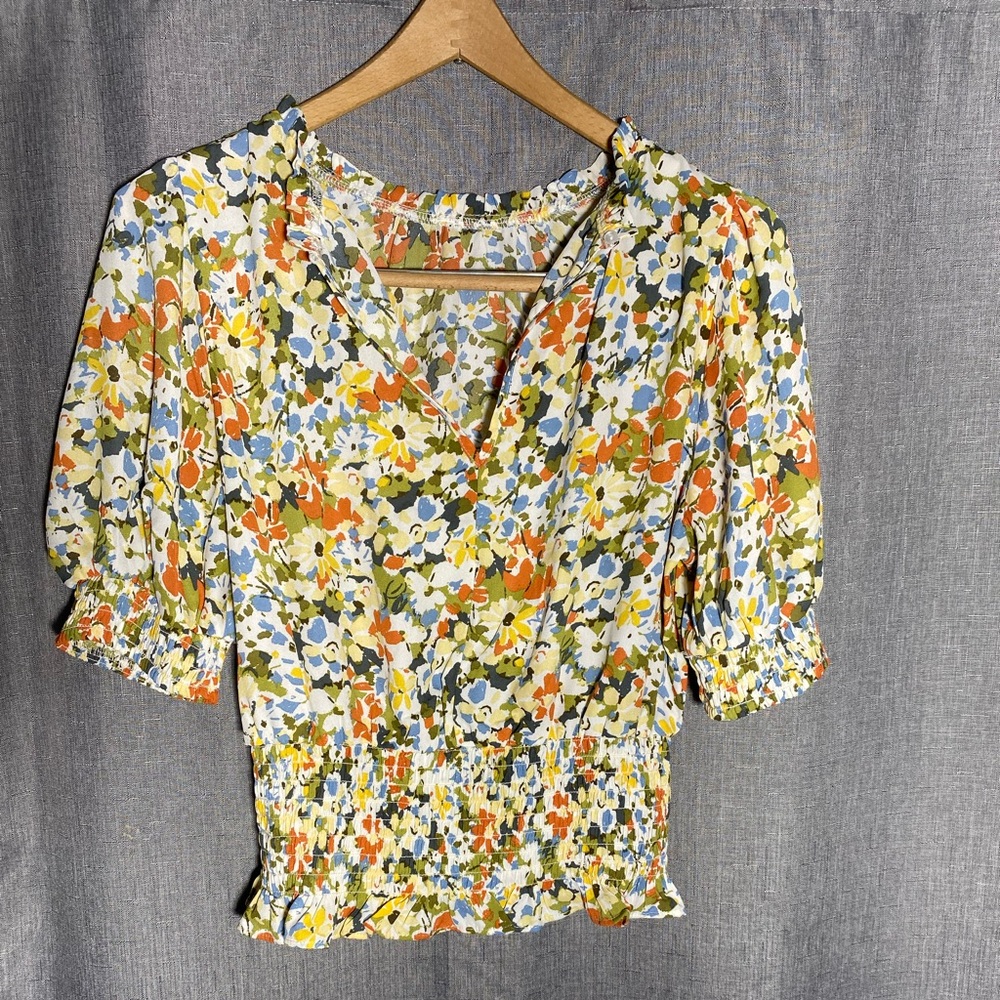 Boutique crop top floral print